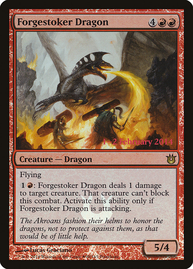 Forgestoker Dragon, Born of the gods promos Card Art