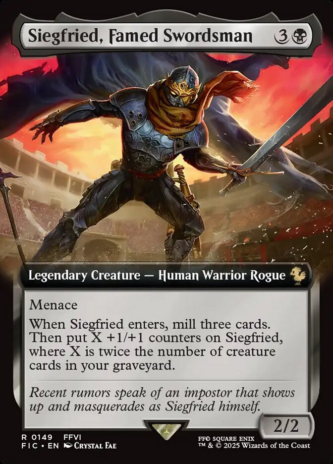 Siegfried, Famed Swordsman, Final fantasy commander Card Art