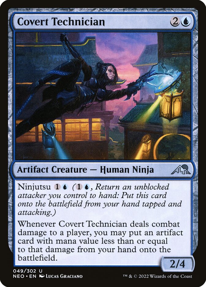 Covert Technician, Kamigawa: neon dynasty Card Art