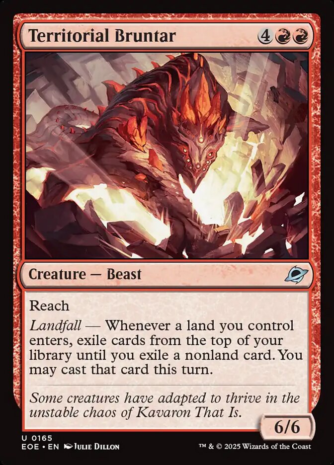 Territorial Bruntar, Edge of eternities Card Art