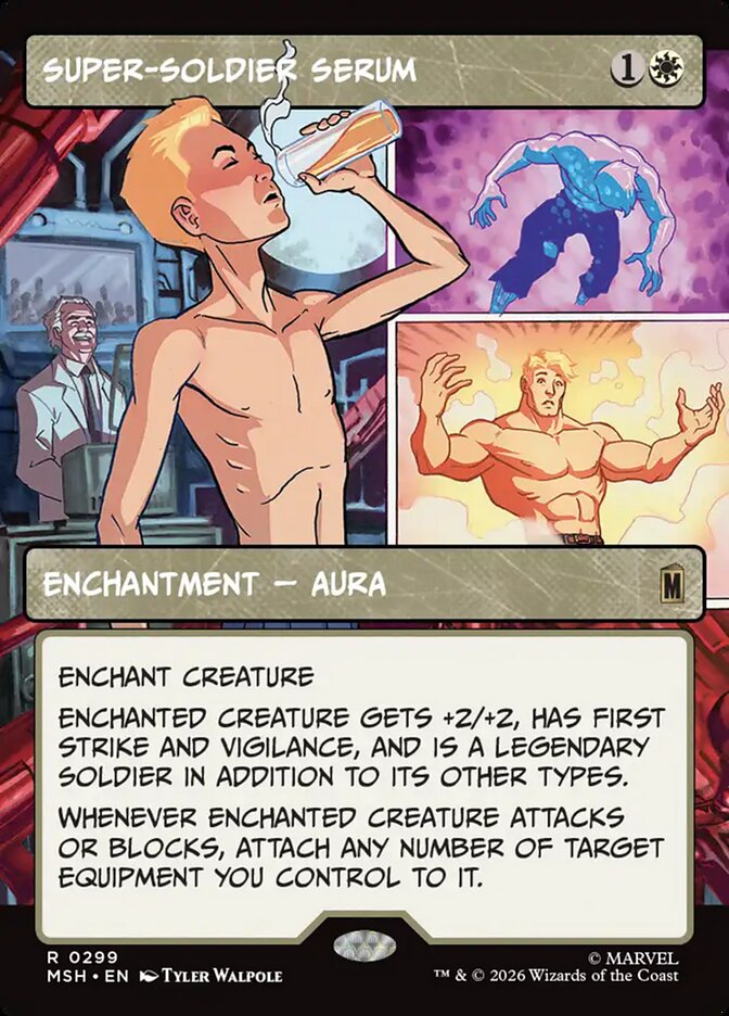 Super-Soldier Serum, Marvel Super Heroes Card Art