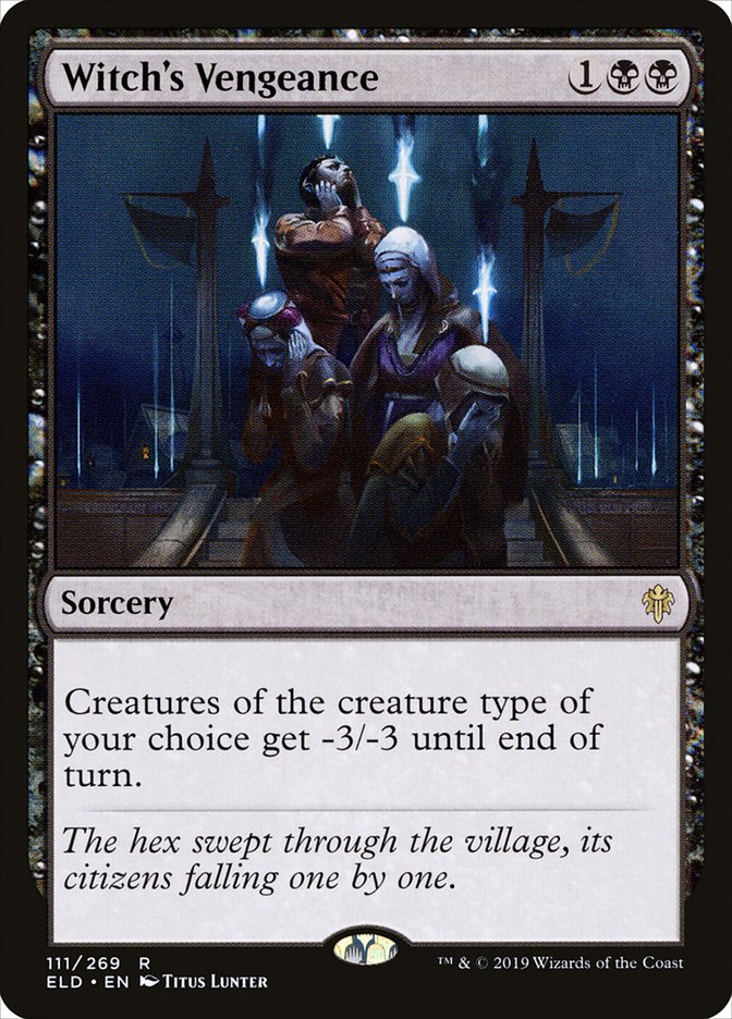 Witch's Vengeance, Throne of eldraine Card Art