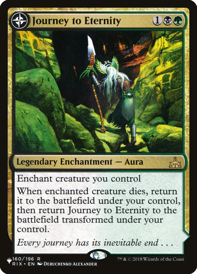 Journey to Eternity // Atzal, Cave of Eternity, The List Card Art
