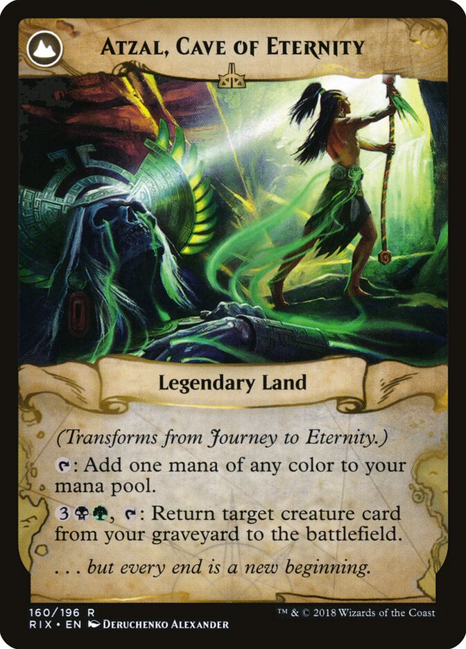 Journey to Eternity // Atzal, Cave of Eternity, The List Card Art