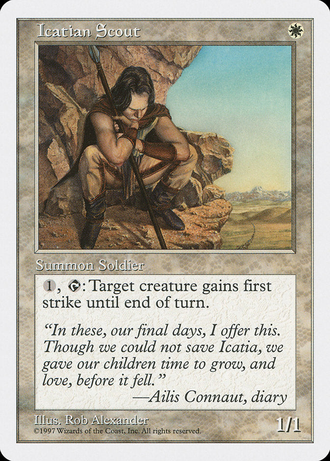 Icatian Scout, Fifth edition Card Art