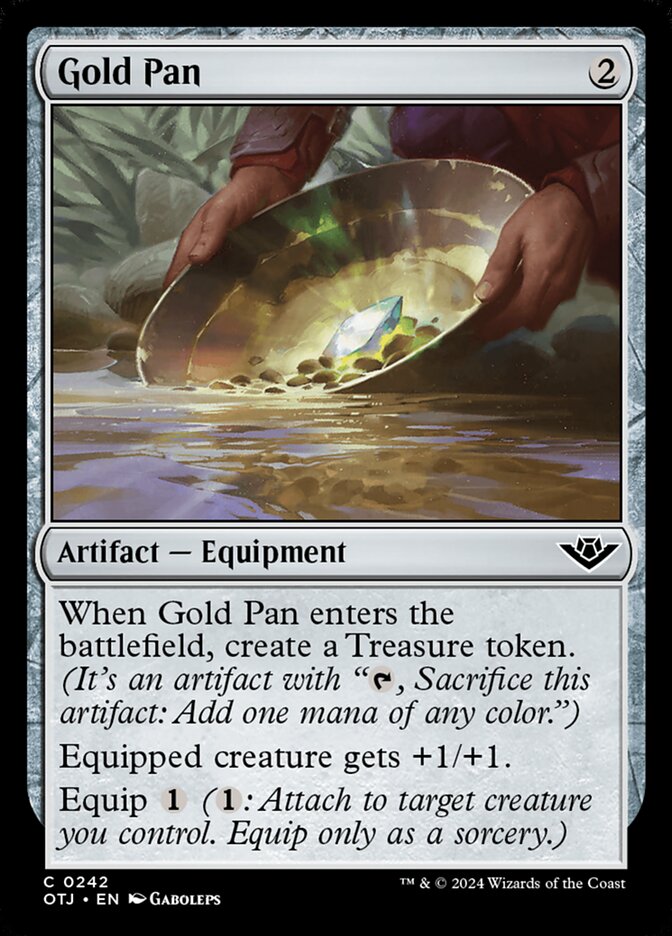 Gold Pan, Outlaws of thunder junction Card Art