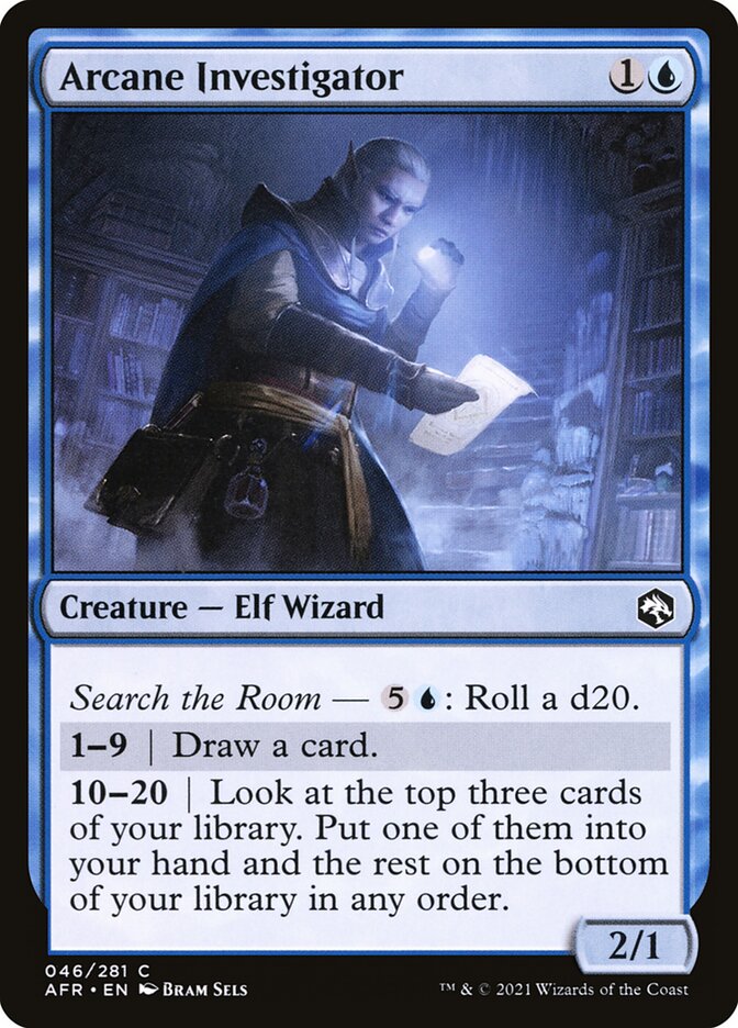 Arcane Investigator, Adventures in the forgotten realms Card Art