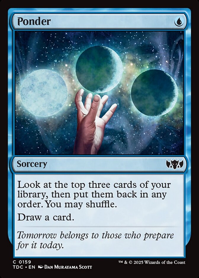 Ponder, Tarkir: Dragonstorm Commander Card Art