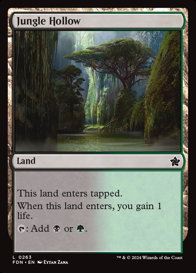 Jungle Hollow, Foundations Card Art
