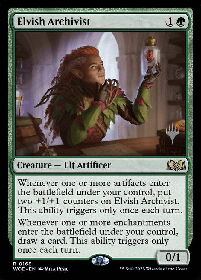 Elvish Archivist, Wilds of eldraine promos Card Art