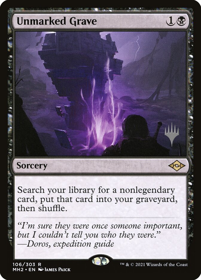 Unmarked Grave, Modern Horizons 2 Promos Card Art