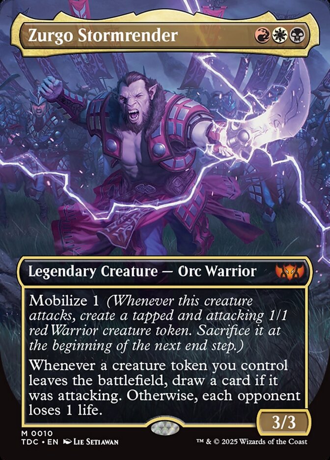 Zurgo Stormrender, Tarkir: dragonstorm commander Card Art