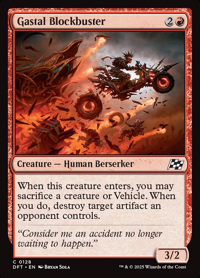 Gastal Blockbuster, Aetherdrift Card Art