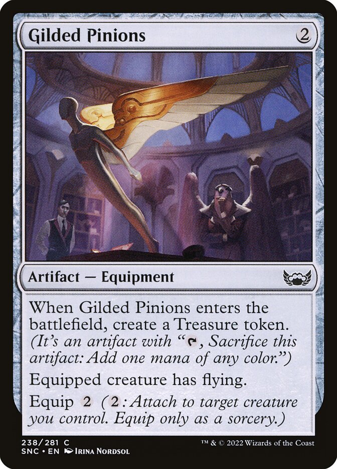 Gilded Pinions, Streets of new capenna Card Art