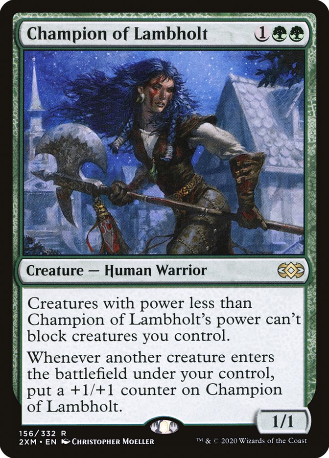 Champion of Lambholt, Double masters Card Art