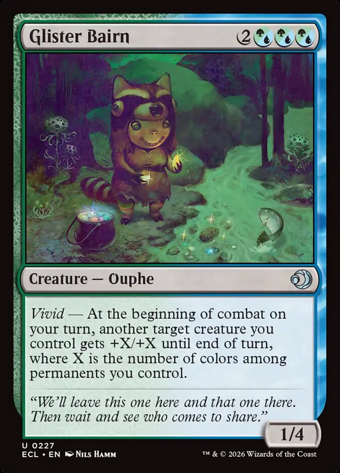 Glister Bairn, Lorwyn Eclipsed Card Art