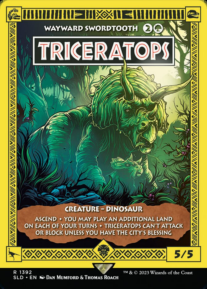 Wayward Swordtooth, Secret Lair Drop Card Art