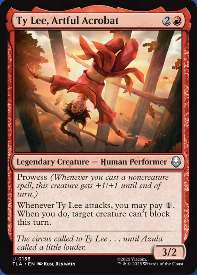 Ty Lee, Artful Acrobat, Avatar: The Last Airbender Card Art