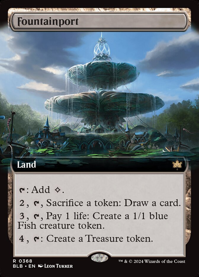 Fountainport, Bloomburrow Card Art