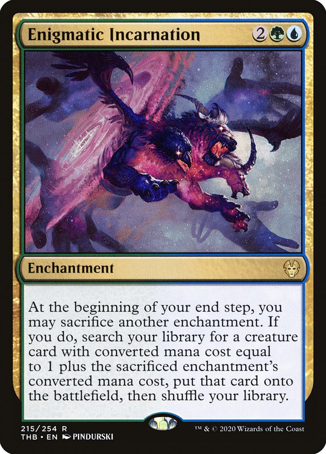 Enigmatic Incarnation, Theros beyond death Card Art