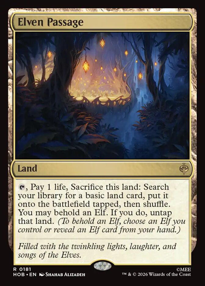 Elven Passage, The Hobbit Card Art