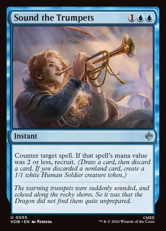 Sound the Trumpets, The Hobbit Card Art