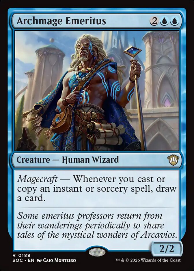 Archmage Emeritus, Secrets Of Strixhaven Commander Card Art