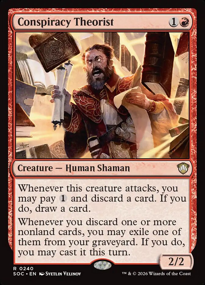 Conspiracy Theorist, Secrets Of Strixhaven Commander Card Art