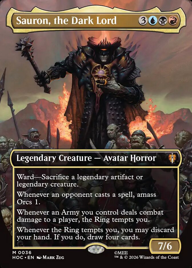Sauron, the Dark Lord, The Hobbit Eternal Card Art