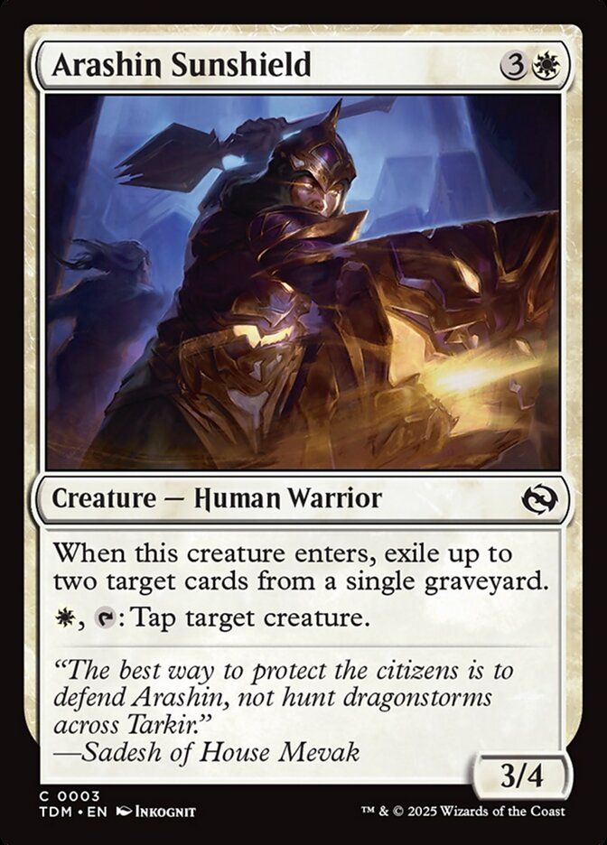 Arashin Sunshield, Tarkir: Dragonstorm Card Art