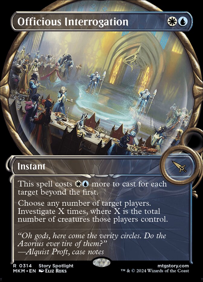Officious Interrogation, Murders At Karlov Manor Card Art