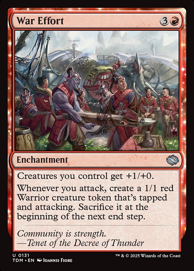 War Effort, Tarkir: dragonstorm Card Art