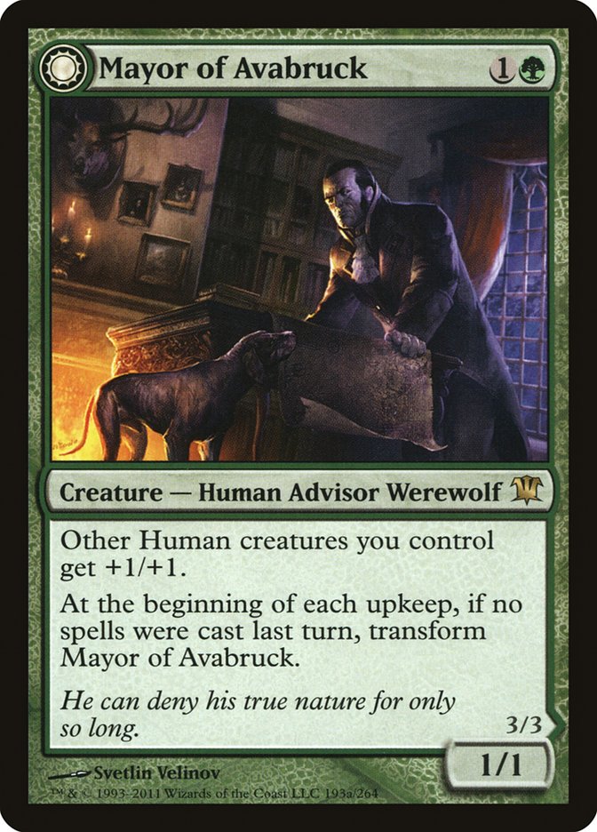 Mayor of Avabruck // Howlpack Alpha, Innistrad Card Art