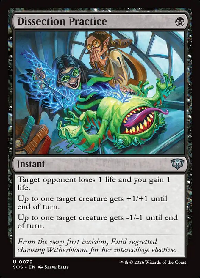 Dissection Practice, Secrets Of Strixhaven Card Art