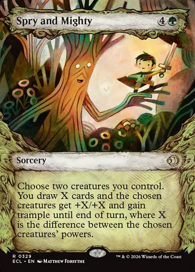 Spry and Mighty, Lorwyn Eclipsed Card Art