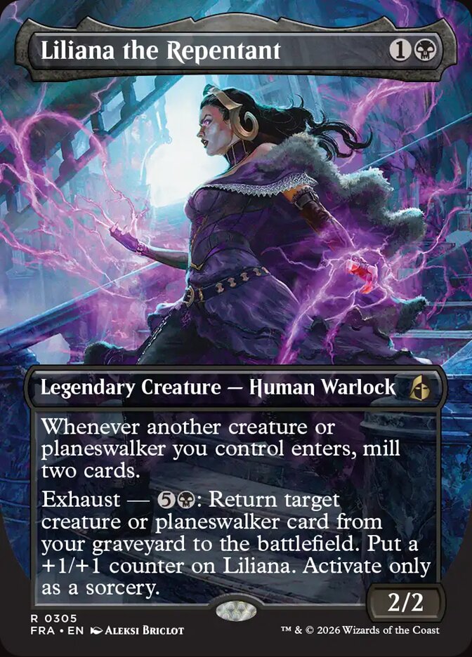 Liliana the Repentant, Reality Fracture Card Art