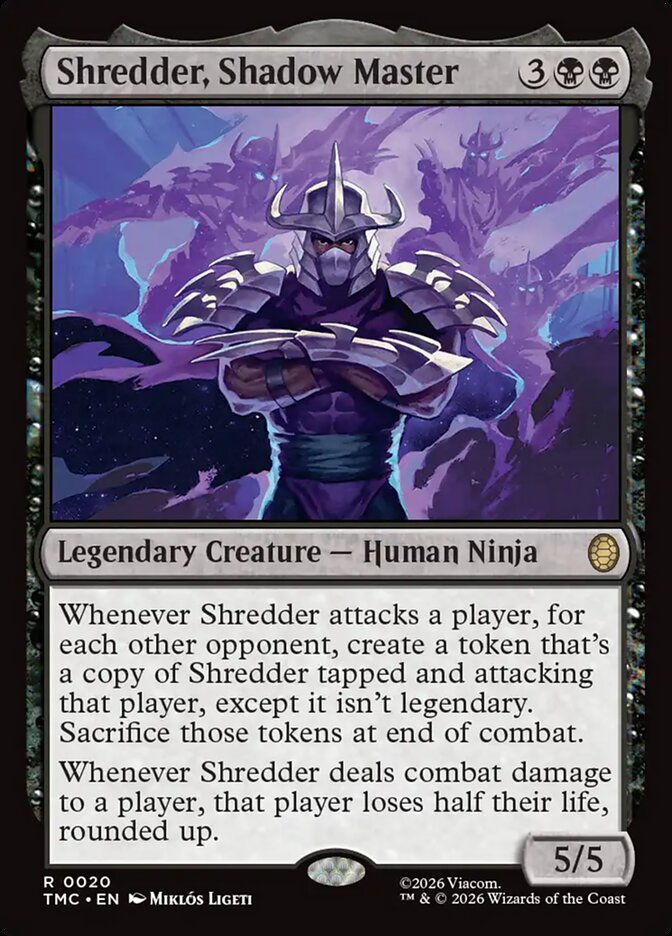 Shredder, Shadow Master, Teenage Mutant Ninja Turtles Eternal Card Art