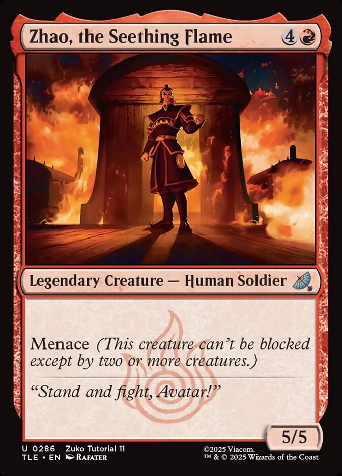 Zhao, the Seething Flame, Avatar: The Last Airbender Eternal Card Art