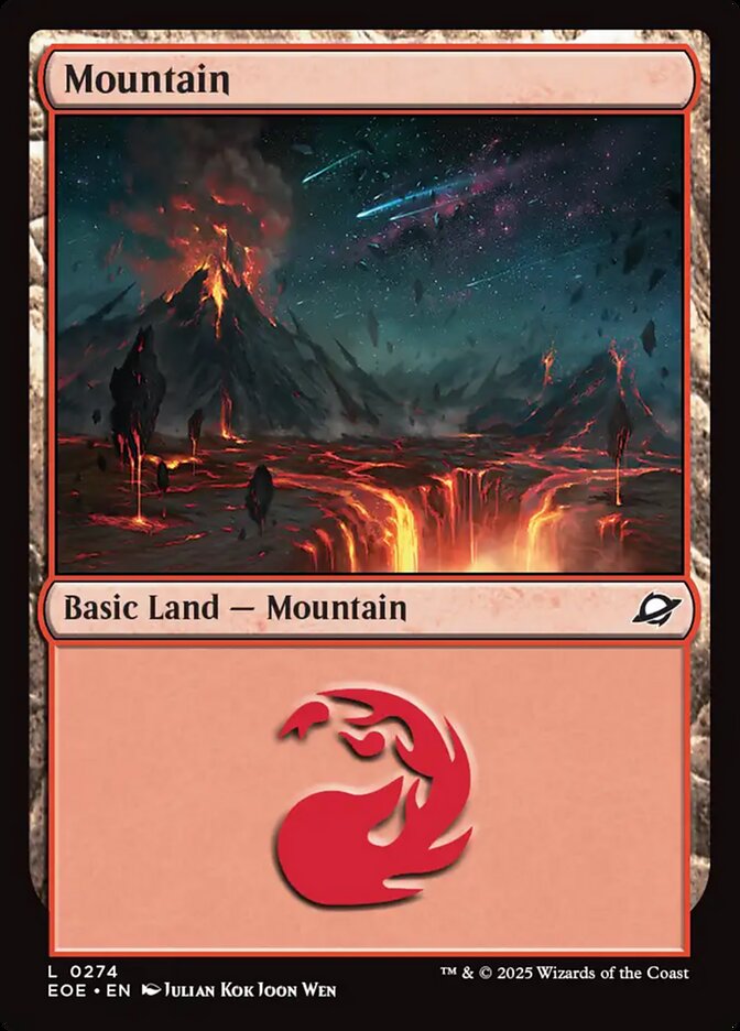 Mountain, Edge Of Eternities Card Art