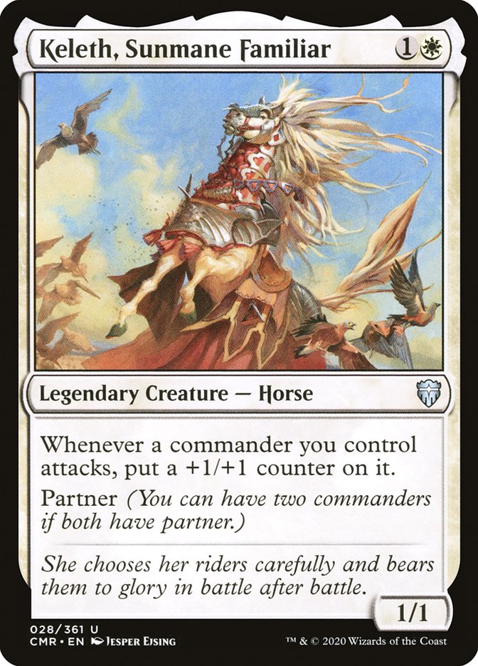 Keleth, Sunmane Familiar, Commander legends Card Art