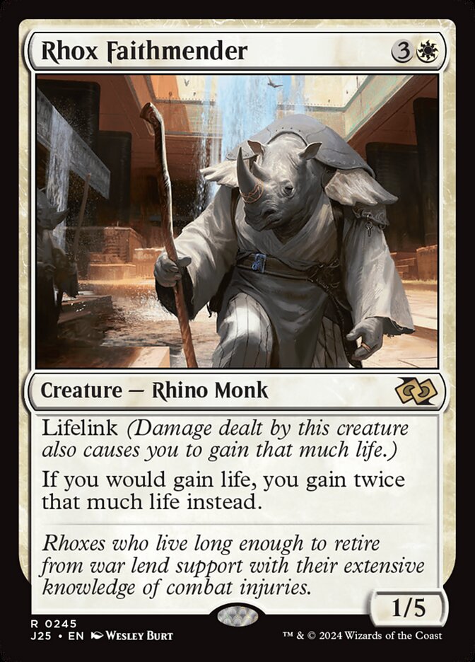 Rhox Faithmender, Foundations jumpstart Card Art