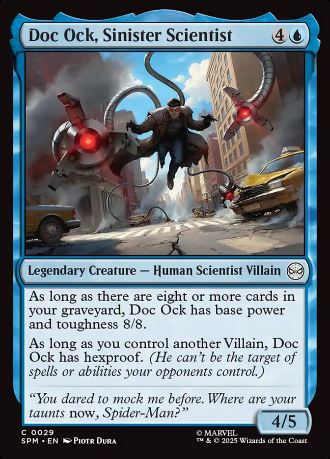 Doc Ock, Sinister Scientist, Marvel'S Spider-Man Card Art