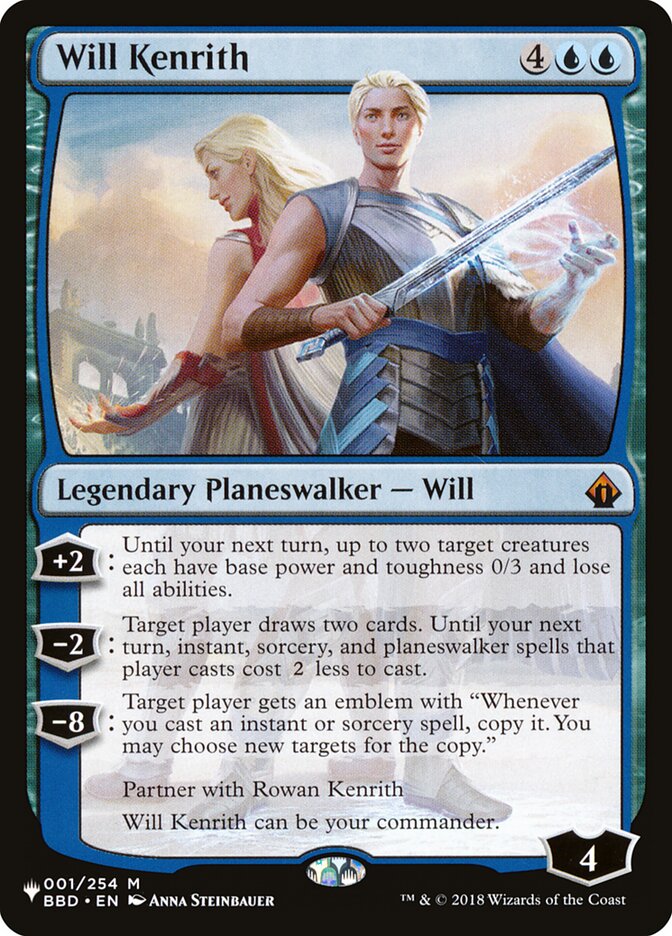 Will Kenrith, The List Card Art