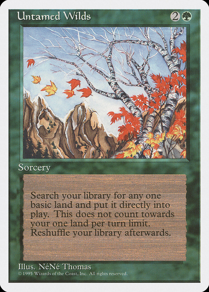 Untamed Wilds, Fourth Edition Card Art