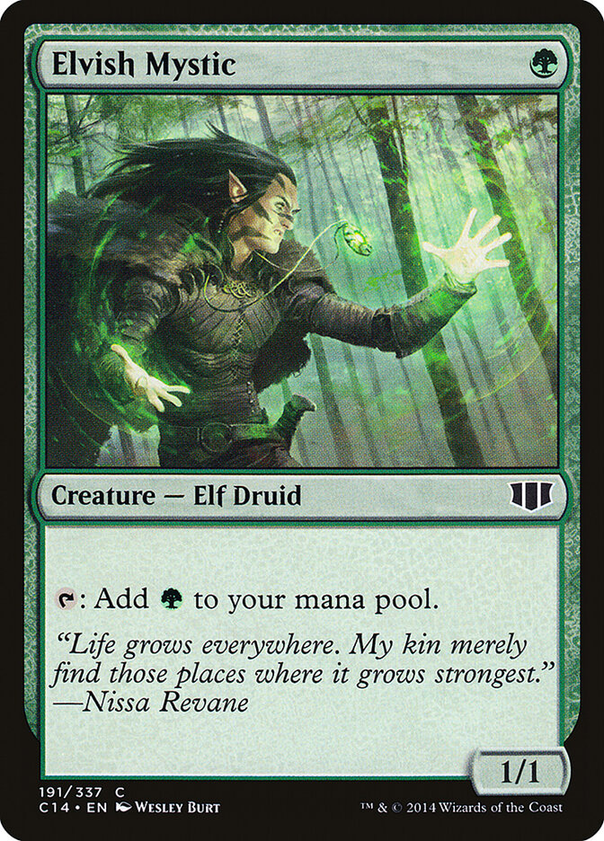 Elvish Mystic, Commander 2014 Card Art