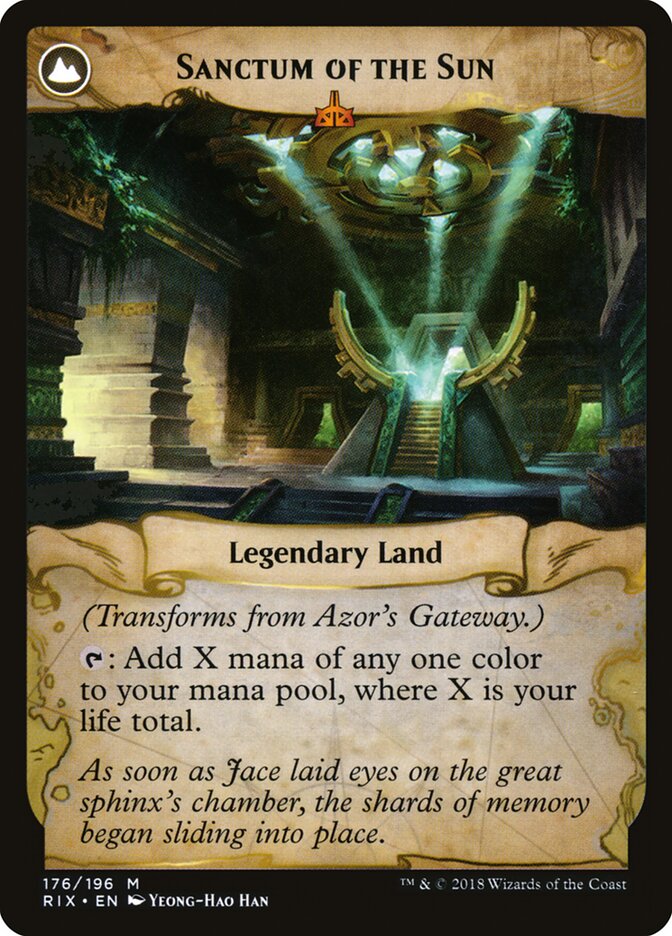 Azor's Gateway // Sanctum of the Sun, The List Card Art
