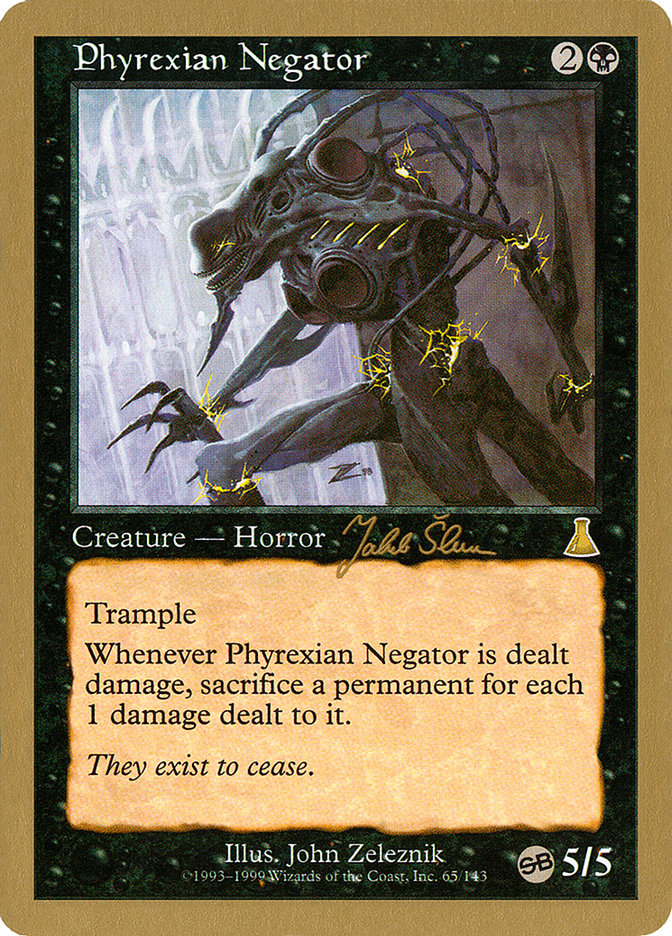 Phyrexian Negator, World championship decks 1999 Card Art