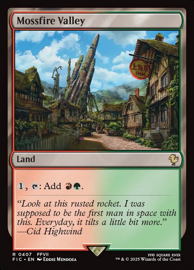 Mossfire Valley, Final fantasy commander Card Art