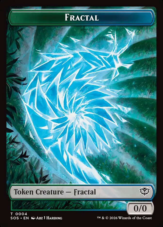 Fractal, Secrets Of Strixhaven Tokens Card Art