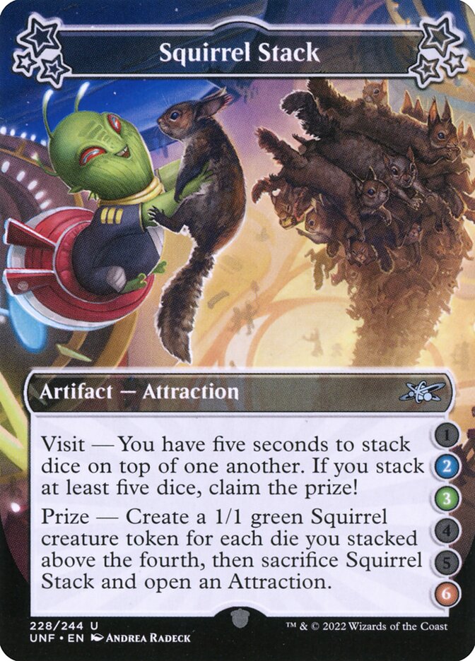 Squirrel Stack, Unfinity Card Art
